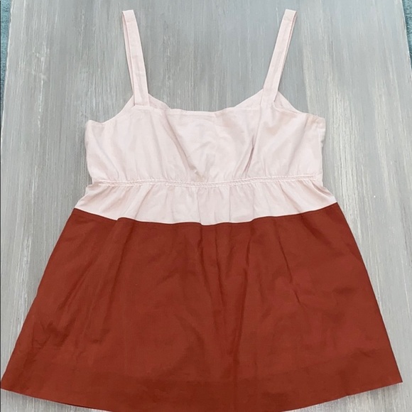 J.Crew Cotton Color Block Tank with Liner - Picture 4 of 4
